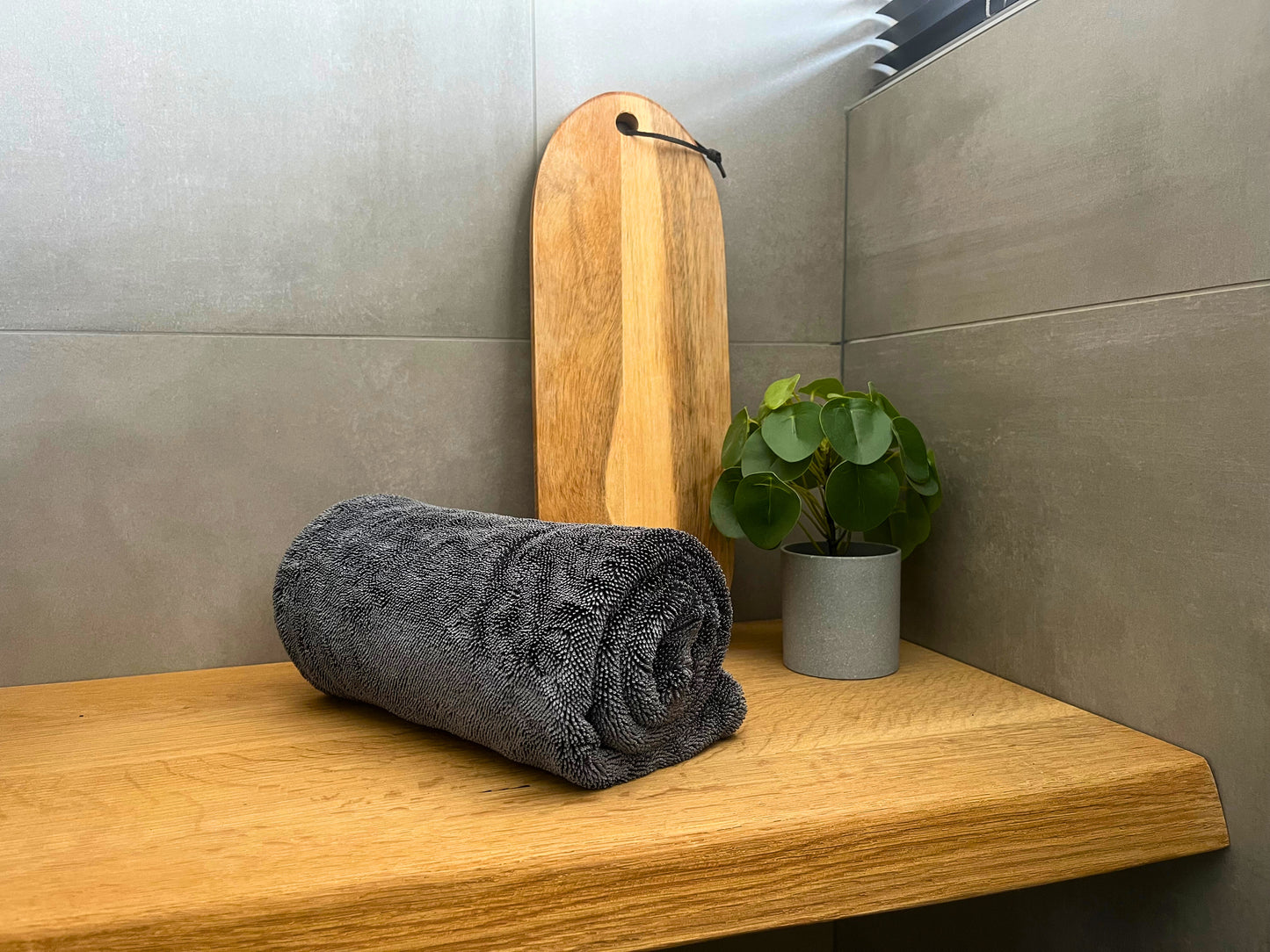 Sanipluche droogdoek M- Grafiet