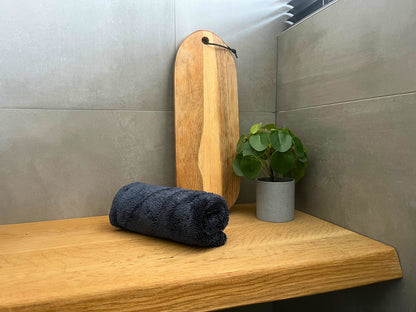 Sanipluche droogdoek S - Grafiet
