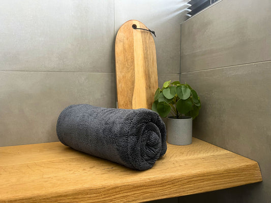 Sanipluche droogdoek XL - Grafiet